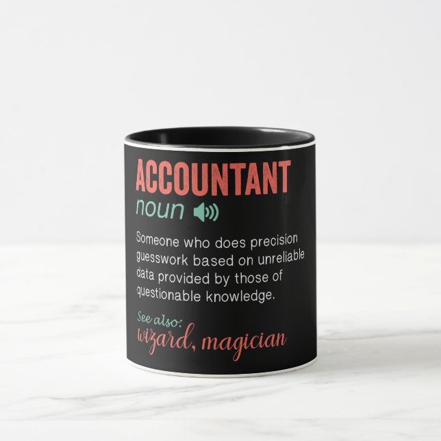 Funny Accountant Definition Mug (Center)