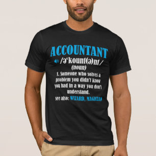 Funny Accountant Gift Idea Definition Accounting T-Shirt
