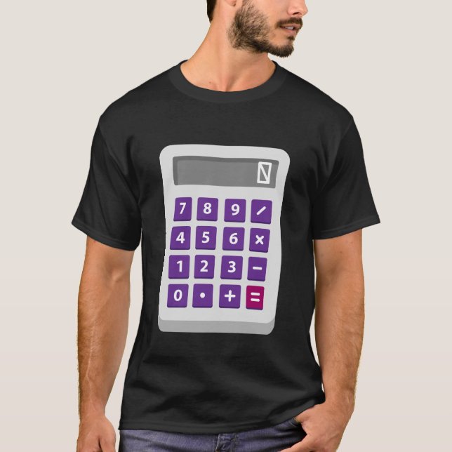 Funny Accountant Halloween Costume Outfit Math Cal T-Shirt (Front)