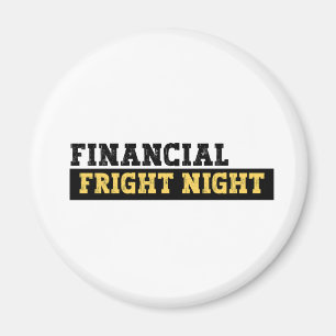 Funny Accountant Halloween -Financial Fright Night Magnet