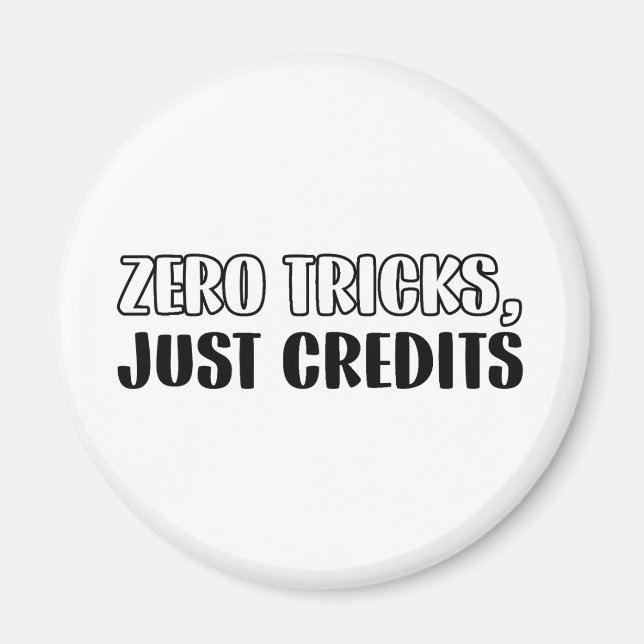 Funny Accountant Halloween - Zero Tricks Magnet (Front)