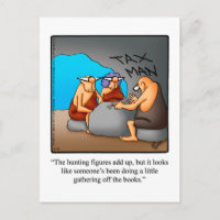 Funny Accountant Humour Postcard