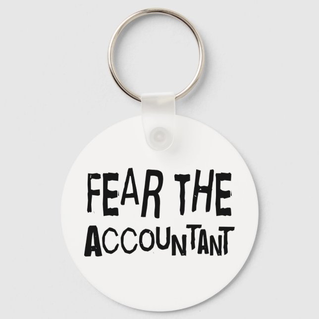 Funny Accountant Key Ring (Front)