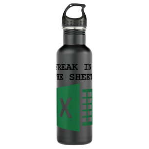 Funny Accountant Spreadsheet Freak In The Sheets  710 Ml Water Bottle