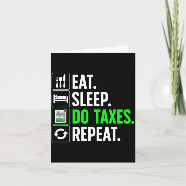 Funny Accounting Art For Men Women Spreadsheets Ac Card (Front)