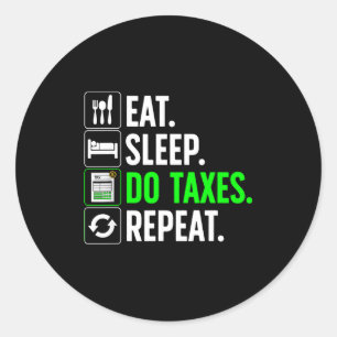 Funny Accounting Art For Men Women Spreadsheets Ac Classic Round Sticker