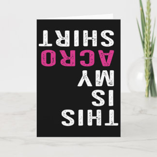 Funny Acro Acrotic Arts Yoga Dance Card