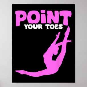 Funny Acro Gymnastics Coach Gymnast Llerina Llet D Poster