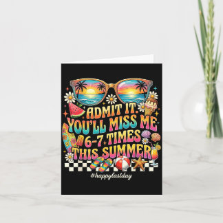 Funny Ad Youll Miss 6-7 Times This Summer Retro Card