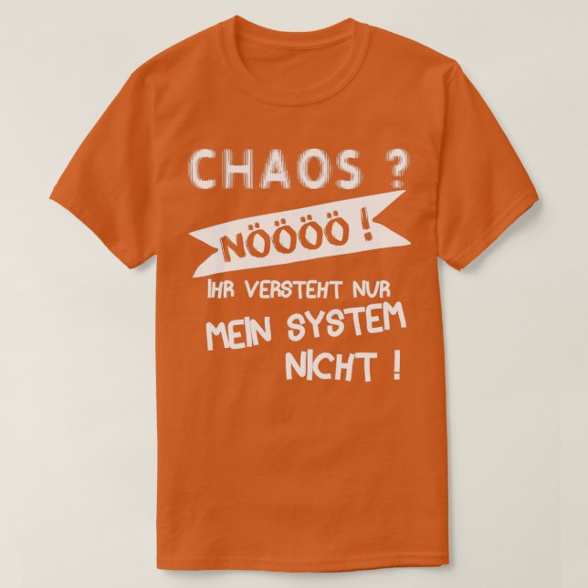 Funny ADD ADHD ADHD saying for the messy T-Shirt (Design Front)