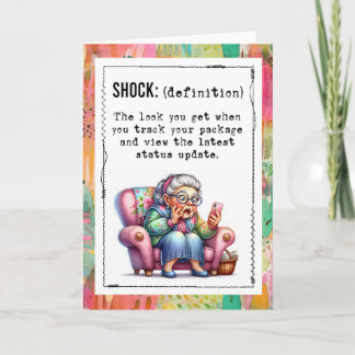 Funny Addicted To Online Shopping  Card