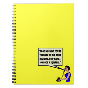 Funny ADHD Spiral Notebook