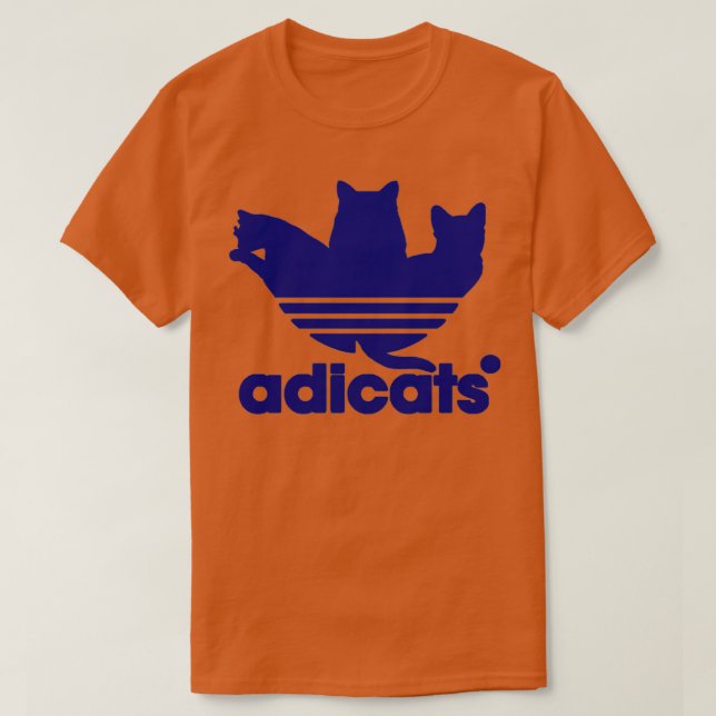 Funny Adicats  T-Shirt (Design Front)