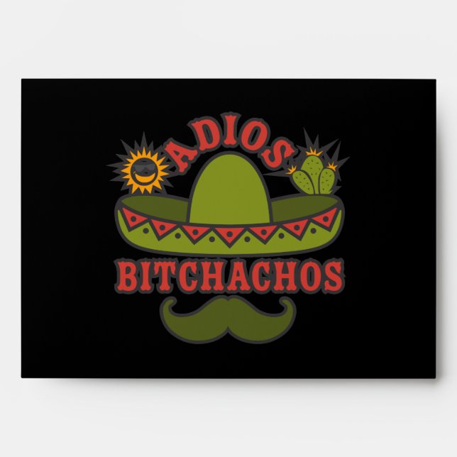 Funny Adios Beaches Funny Quote Envelope (Front)