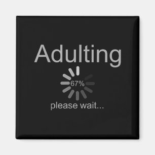 Funny Adult 18th Birthday Fun 67 Loading Meme Girl Magnet