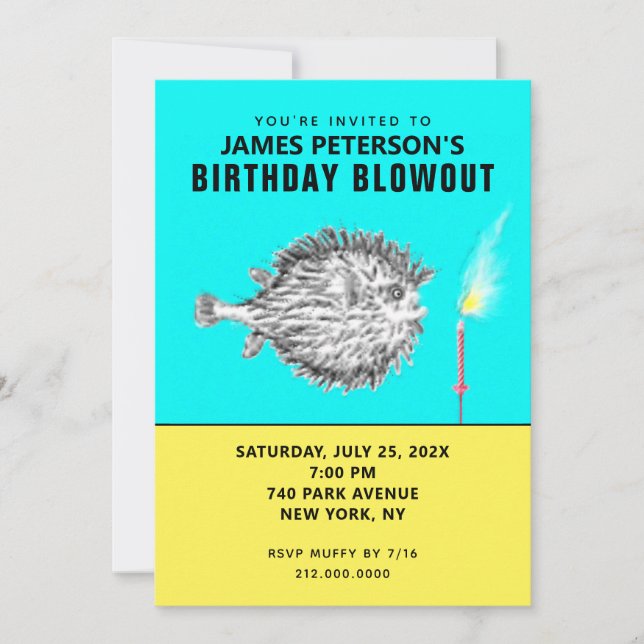 Funny Adult Birthday Invitation (Front)