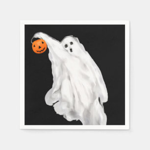 Funny Adult Halloween Hilarious Ghost Napkin