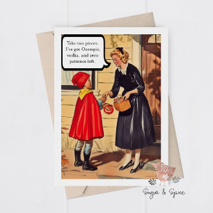 Funny Adult Halloween Mum Sarcastic Greeting Card