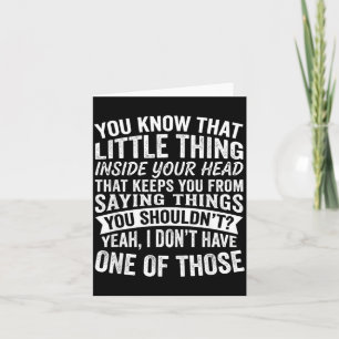 Funny Adult Humour Sarcastic Saying Offensive Card