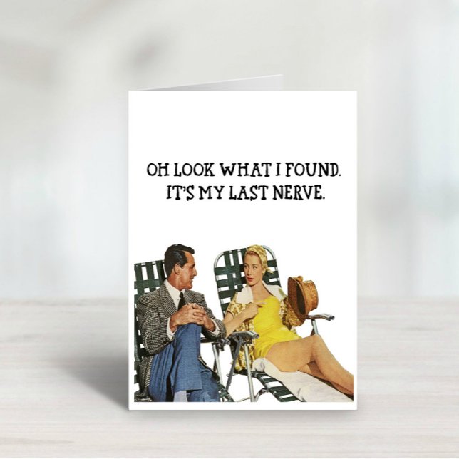 Funny Adult Husband and Wife Greeting Card (Creator Uploaded)