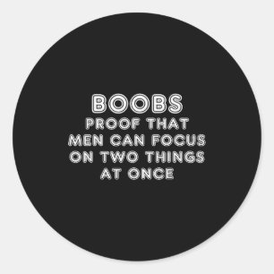 Funny Adult Saying Inappropriate Rude Party Joke F Classic Round Sticker