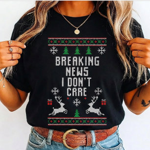 Funny Adult Ugly Christmas Sweater Breaking news i