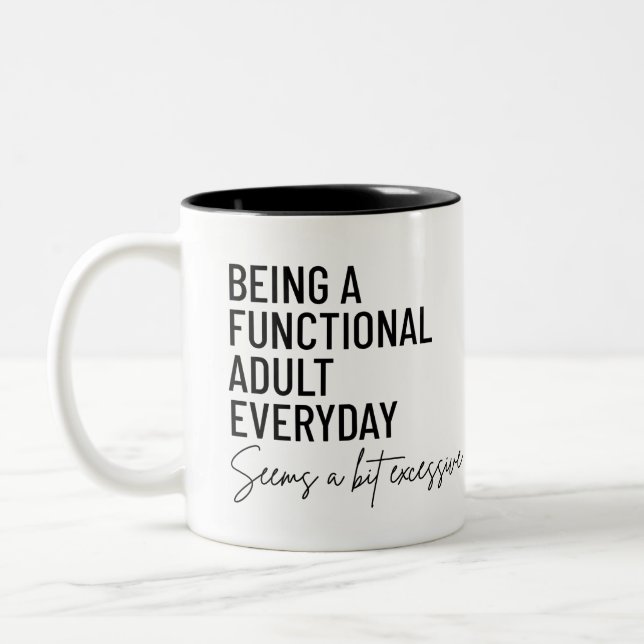 Funny Adulting Mug (Left)