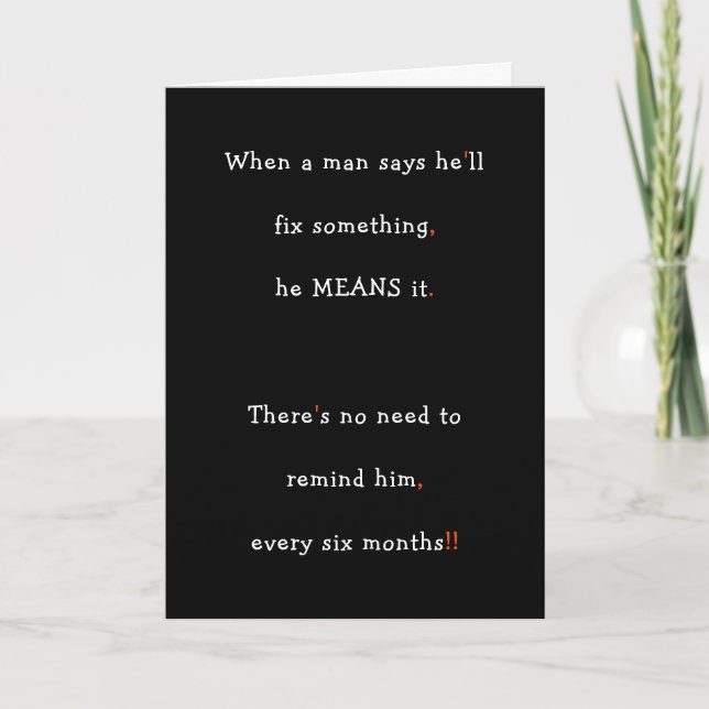 Funny Advice for Her Wife Bride Mum Sister Women Holiday Card (Front)