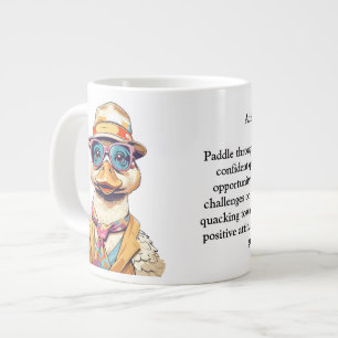 Funny Advice From A Duck  Large Coffee Mug