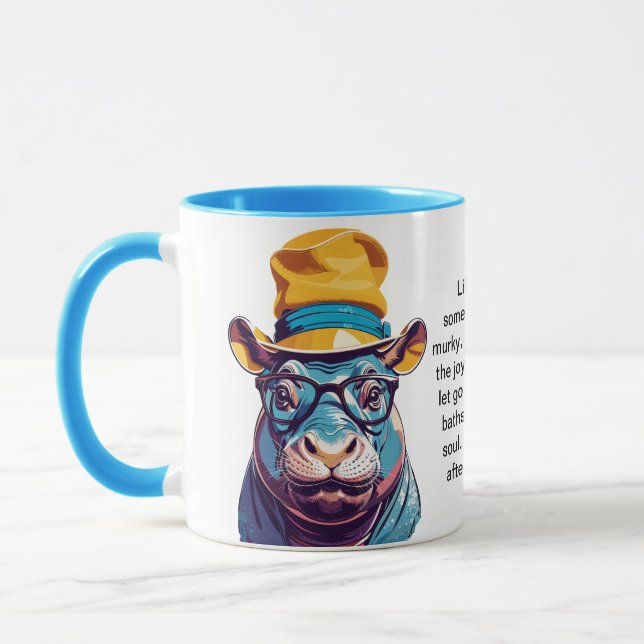 Funny Advice From A Hippo Mug (Left)