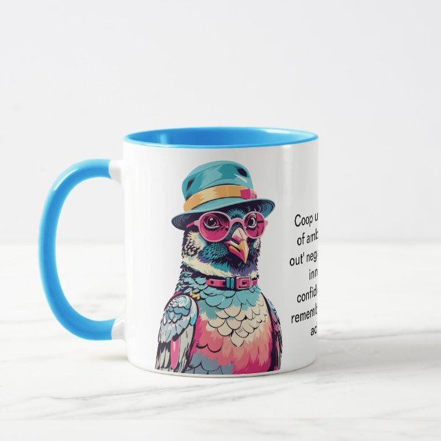 Funny Advice From A Pigeon Mug (Left)