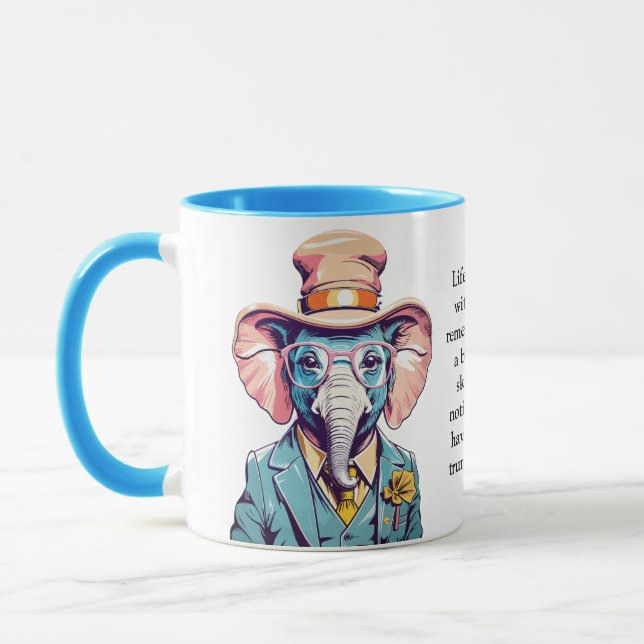 Funny Advice From An Elephant Mug (Left)