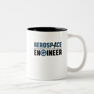 Funny Aerospace Engineer Humour It's Rocket Scienc Two-Tone Coffee Mug