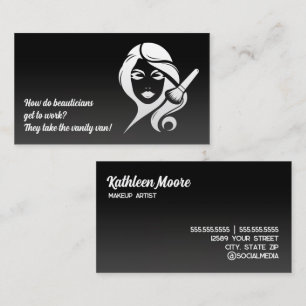 💅 Funny Aesthetician Makeup Beautician Business Card
