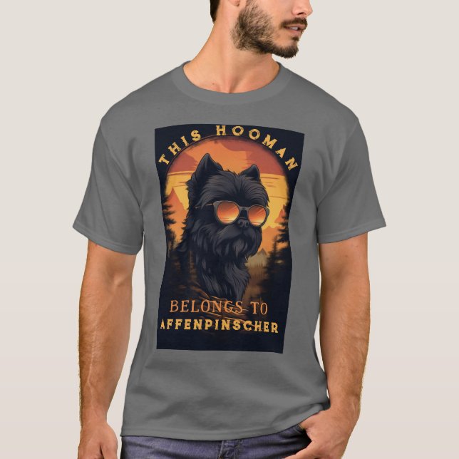 Funny Affenpinscher Dog Parent Personalised T-Shirt (Front)