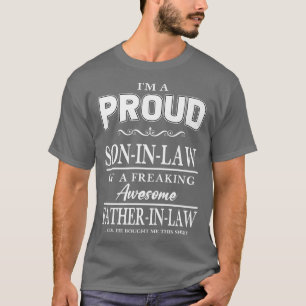 Funny Affine Humour Proud SonInLaw of Awesome Fath T-Shirt