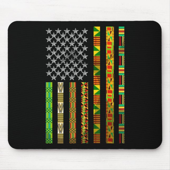Funny African American Gift Cute Juneteenth Flag F Mouse Pad (Front)