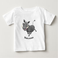 Funny african warthog pig cartoon illustration