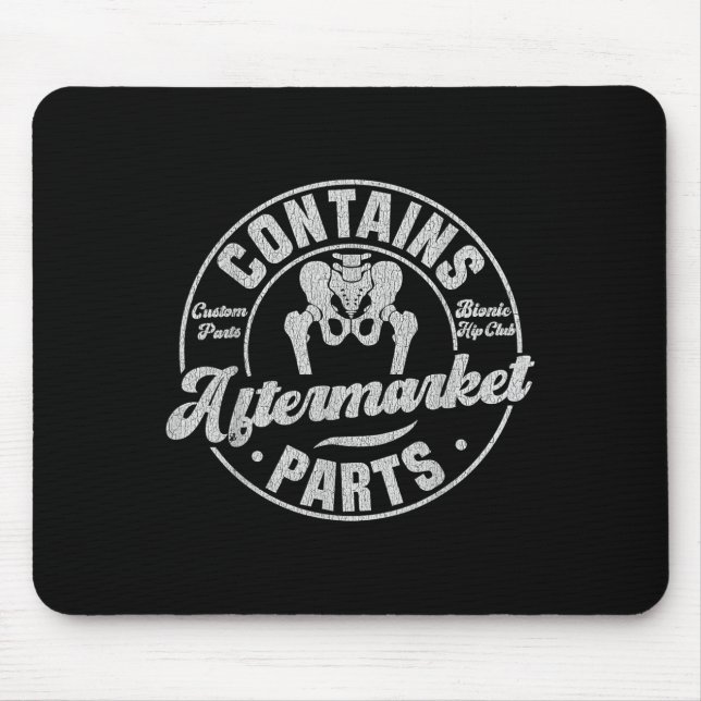 Funny After Hip Surgery Recovery Bionic Hip Replac Mouse Pad (Front)