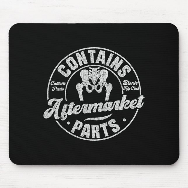 Funny After Hip Surgery Recovery Bionic Hip Replac Mouse Pad (Front)