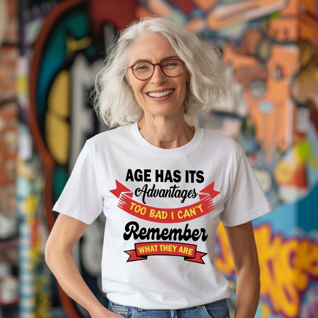 Funny Age Has Advantages Quote Tri-Blend Shirt (Creator Uploaded)