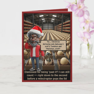 Funny Ageing Humour Christmas Card