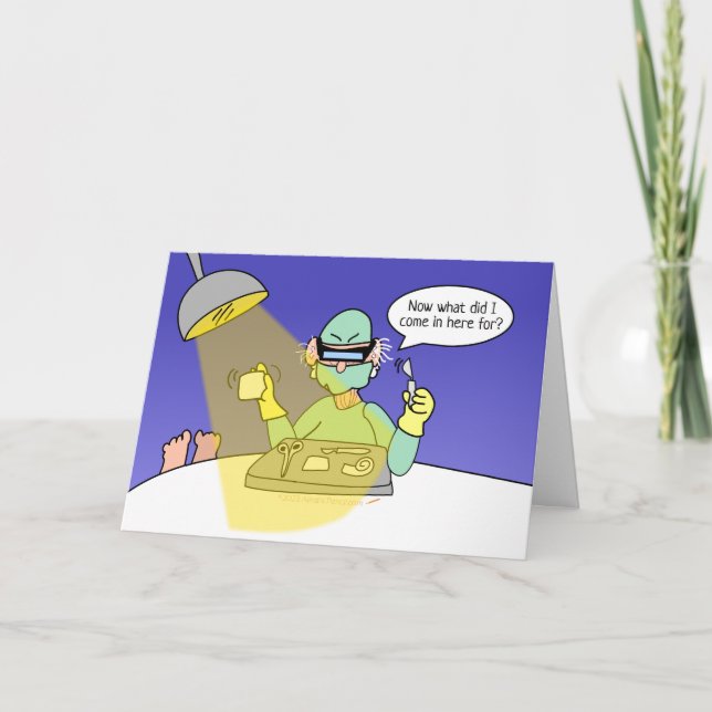 Funny Aging Hip Knee Replacement Surgery Get Well Card (Front)