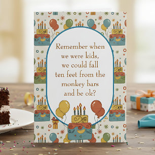 Funny Aging Humor Birthday Card
