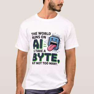 Funny AI Byte Quote – Tech Geek Humour T-Shirt