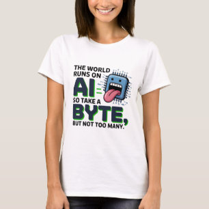 Funny AI Byte Quote – Tech Geek Humour T-Shirt