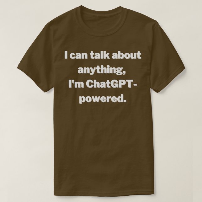 Funny AI Design T-Shirt (Design Front)