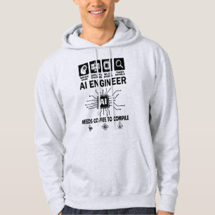 Funny AI Engineer Coding Programmer Developer Tech Hoodie