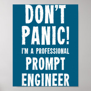 Funny Ai Prompt Engineer Poster