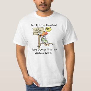 Funny Air Traffic Control Airbus Cartoon T-Shirt
